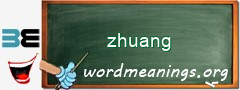 WordMeaning blackboard for zhuang
